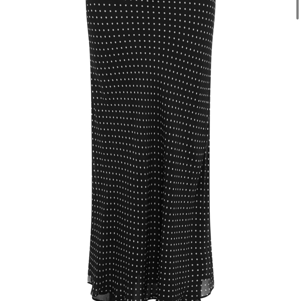 With Jean Black and White Maxi Skirt